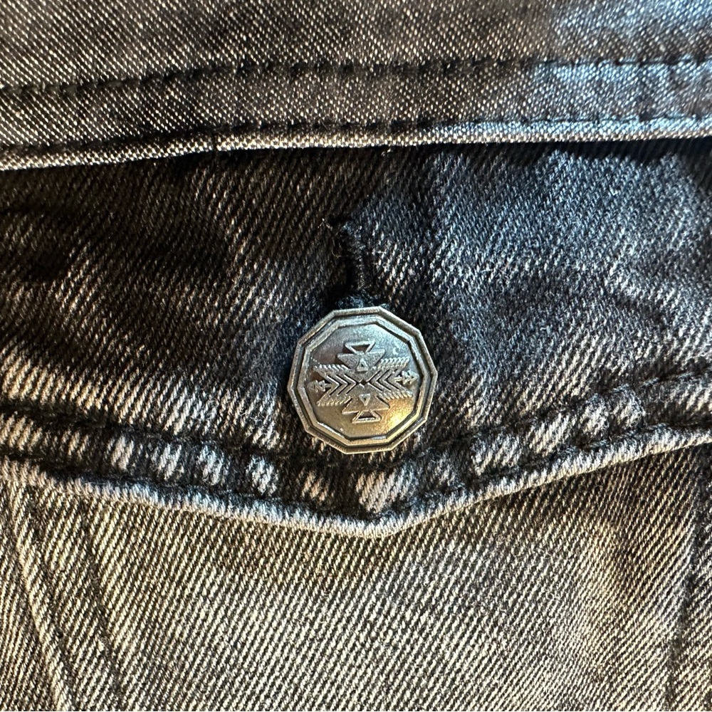 Crazy Train Black Jean Jacket - Picture 6 of 9
